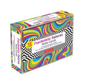 Psychedelic Patterns Note Cards - 12 cards: In 6 Designs With 13 Envelopes (Card Sized 4 1/2 X 3 3/4) de Tuttle Studio