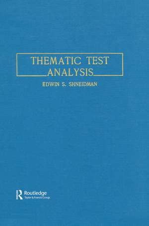 Thematic Test Analysis de E. S. Shneidman