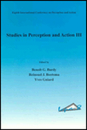 Studies in Perception and Action III: Studies in the Production and Comprehension of Text de Benoit G. Bardy