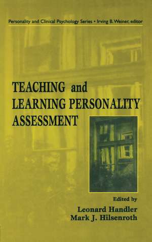 Teaching and Learning Personality Assessment de Leonard Handler