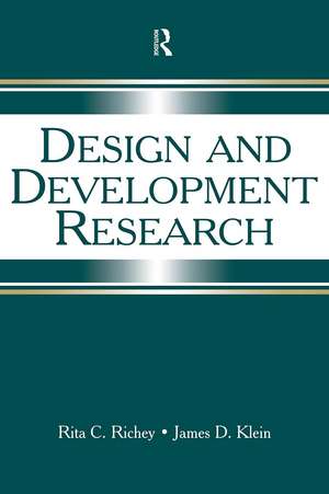 Design and Development Research: Methods, Strategies, and Issues de Rita C. Richey