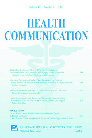 Coding Provider-Patient Interaction: A Special Issue of Health Communication de Teresa L. Thompson