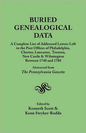 Buried Genealogical Data de KENNETH SCOTT