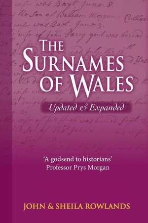 The Surnames of Wales, Updated & Expanded de John Rowlands