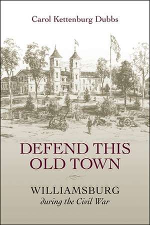 Defend This Old Town: Williamsburg During the Civil War de Carol Kettenburg Dubbs