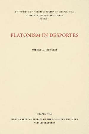 Platonism in Desportes de Robert Burgess