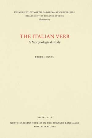 The Italian Verb de Frede Jensen