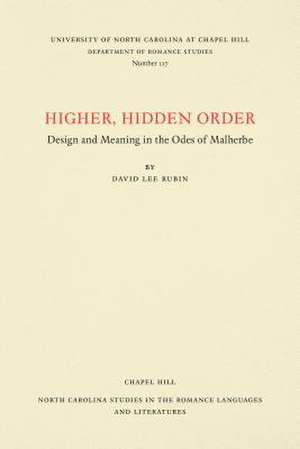 Higher, Hidden Order de David Lee Rubin