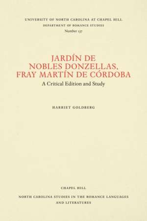 Jardín de nobles donzellas by Fray Martín de Córdoba de Harriet Goldberg