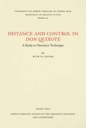 Distance and Control in Don Quixote de Ruth El Saffar