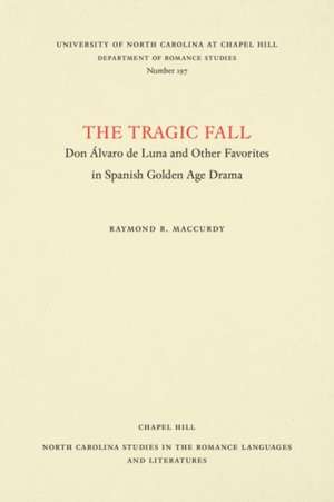 The Tragic Fall de Raymond R MacCurdy