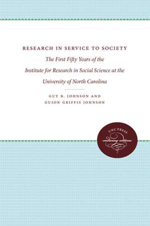 Research in Service to Society de Guy B. Johnson