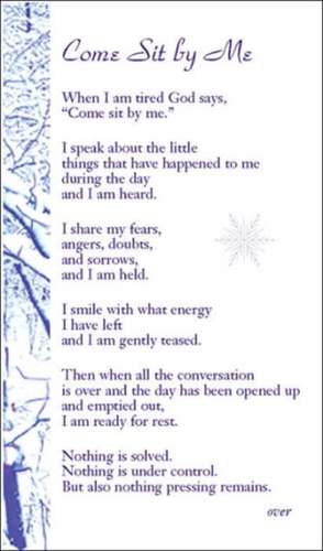 Come Sit By Me: Snow Falling On Snow Bookmark de Robert J. (NA) Wicks