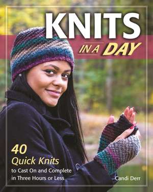 Knits in No Time: 40 Hats, Scarves, Fingerless Mittens & Other Accessories You Can Make in 2 Hours or Less de Candi Derr