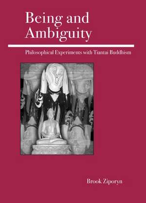 Being and Ambiguity: Philosophical Experiments with Tiantai Buddhism de Brook Ziporyn