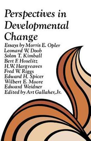 Perspectives in Developmental Change de Art Gallaher