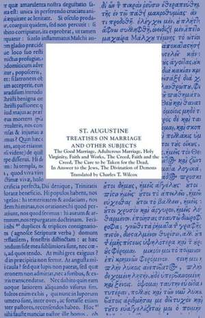 Treatises on Marriage and Other Subjects de St Augustine