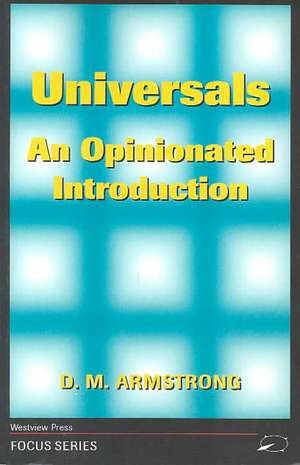 Universals: An Opinionated Introduction de D. M. Armstrong