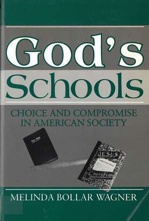 God's Schools: Choice and Compromise in American Society de Melinda Bollar Wagner