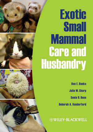 Small Mammal Care and Husbandry de RE Banks