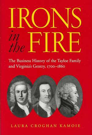 Irons in the Fire: The Business History of the Tayloe Family and Virginia's Gentry, 1700-1860 de Laura Croghan Kamoie