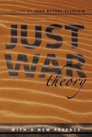 Just War Theory de Jean Bethke Elshtain