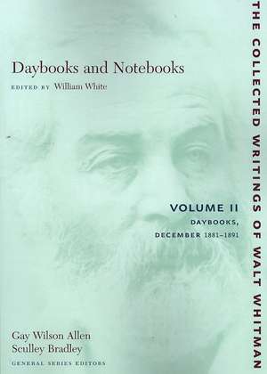 Daybooks and Notebooks: Volume II – Daybooks, December 1881–1891 de Walt Whitman