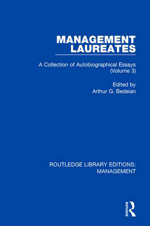 Management Laureates: A Collection of Autobiographical Essays (Volume 3) de Arthur G. Bedeian