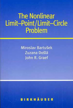 The Nonlinear Limit-Point/Limit-Circle Problem de Miroslav Bartusek