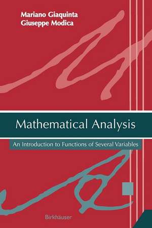 Mathematical Analysis de Mariano Giaquinta