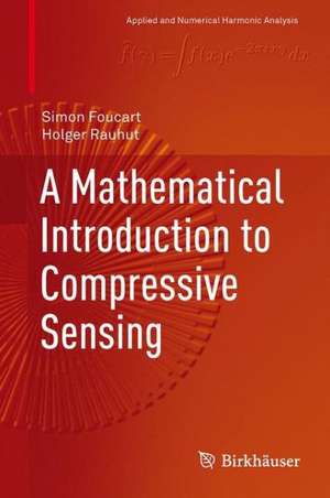 A Mathematical Introduction to Compressive Sensing de Simon Foucart