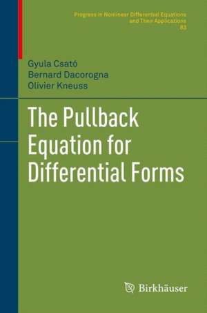 The Pullback Equation for Differential Forms de Gyula Csató