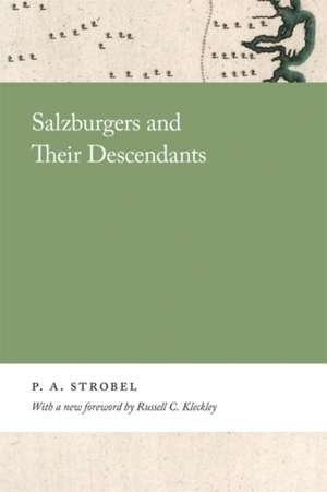 Salzburgers and Their Descendants