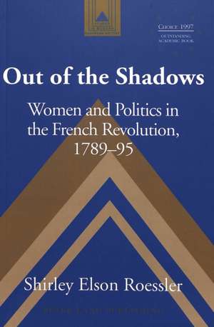 Out of the Shadows de Shirley Elson-Roessler