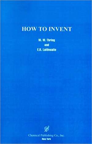 How to Invent de M. W. Thring