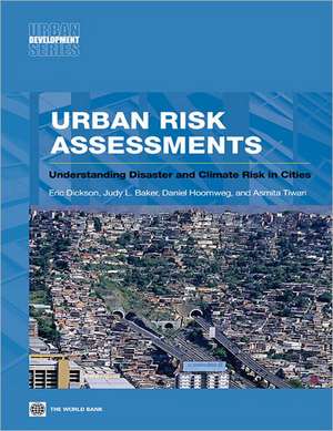 Urban Risk Assessments: Understanding Disaster and Climate Risk in Cities de Eric Dickson