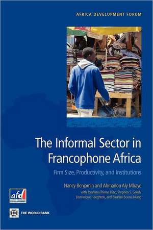 The Informal Sector in Francophone Africa: Firm Size, Productivity, and Institutions de Nancy Benjamin