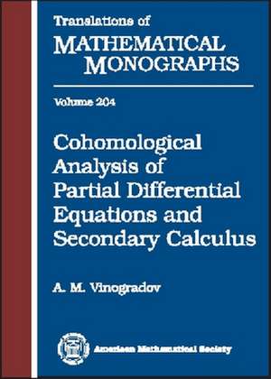 Cohomological Analysis of Partial Differential Equations and Secondary Calculus de Vinogradov