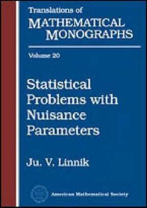 Statistical Problems with Nuisance Parameters