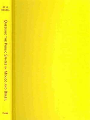 Queering the Public Sphere in Mexico and Brazil – Sexual Rights Movements in Emerging Democracies de Rafael De La Dehesa