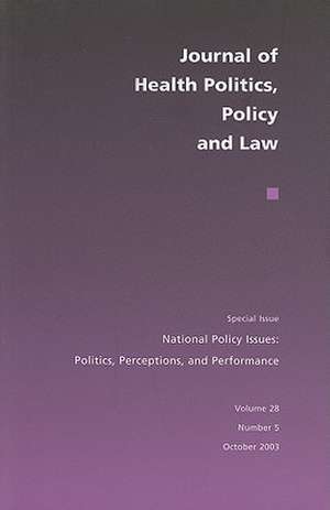 National Policy Issues de M Schlesinger