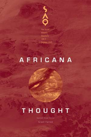 Africana Thought de Grant Farred