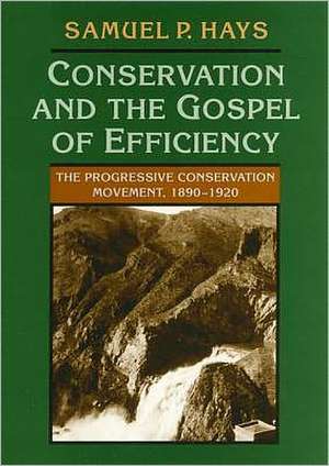 Conservation And The Gospel Of Efficiency: The Progressive Conservation Movement, 1890–1920 de Samuel P. Hays