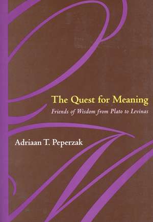 The Quest For Meaning – Friends of Wisdom from Plato to Levinas de Adriaan T. Peperzak