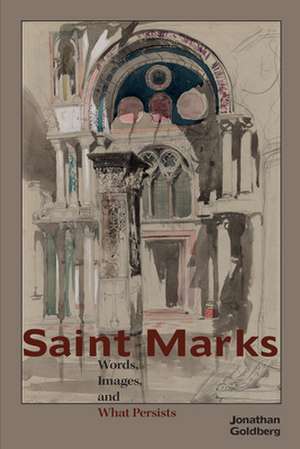 Saint Marks – Words, Images, and What Persists de Jonathan Goldberg