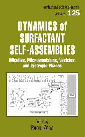 Dynamics of Surfactant Self-Assemblies: Micelles, Microemulsions, Vesicles and Lyotropic Phases de Raoul Zana