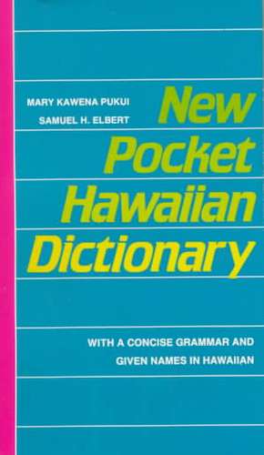 Pukui: New Pocket Haw'n Dictionary de Mary Kawena Pukui