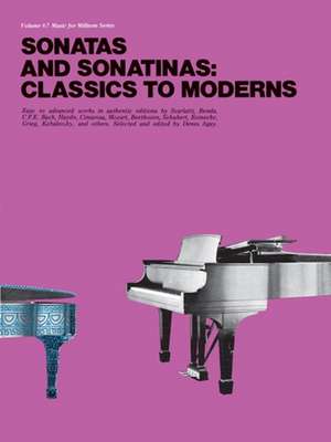 Sonatas and Sonatinas: Music for Millions Series de Music Sales Corporation