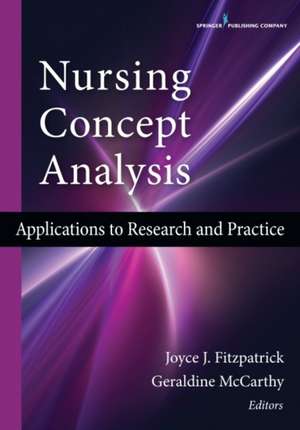 Nursing Concept Analysis: Applications to Research and Practice de Joyce J. Fitzpatrick