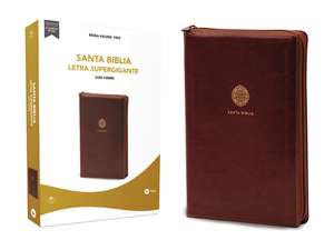 Biblia Reina Valera 1960, Letra Supergigante, Leathersoft, Café, con Cierre / Spanish Bible RVR60 Super Giant Print, Leathersoft, Brown w/ Zipper de RVR 1960- Reina Valera 1960